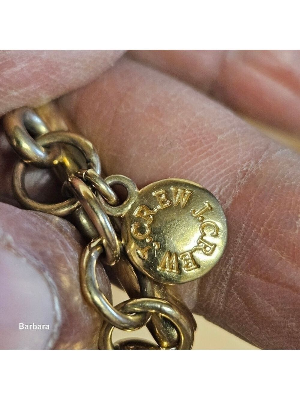 J. Crew Gold-tone Chain Link AND Rhinestone Chain Link Bracelets - Picture 8 of 9